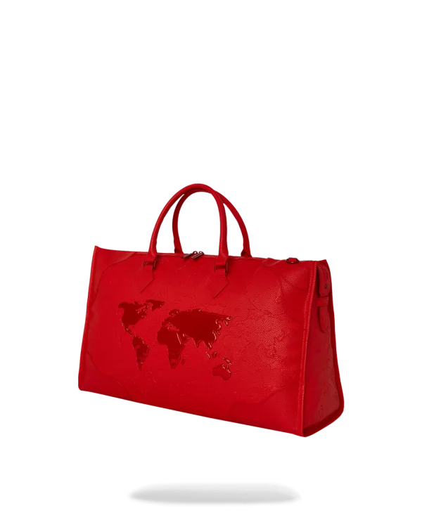 JAMES FIRST CLASS RUBY RED PYRAMID LARGE DUFFLE
