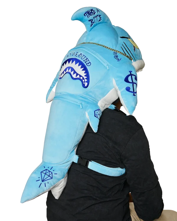 STUFFED SAVAGE HOODY BACKPACK SHARK