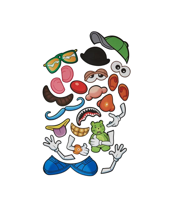 MR. POTATO HEAD VELCRO PATCH MIX-IT-UP DLXSV BACKPACK