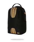 GOLD AND BLACK RACING STRIPES BACKPACK